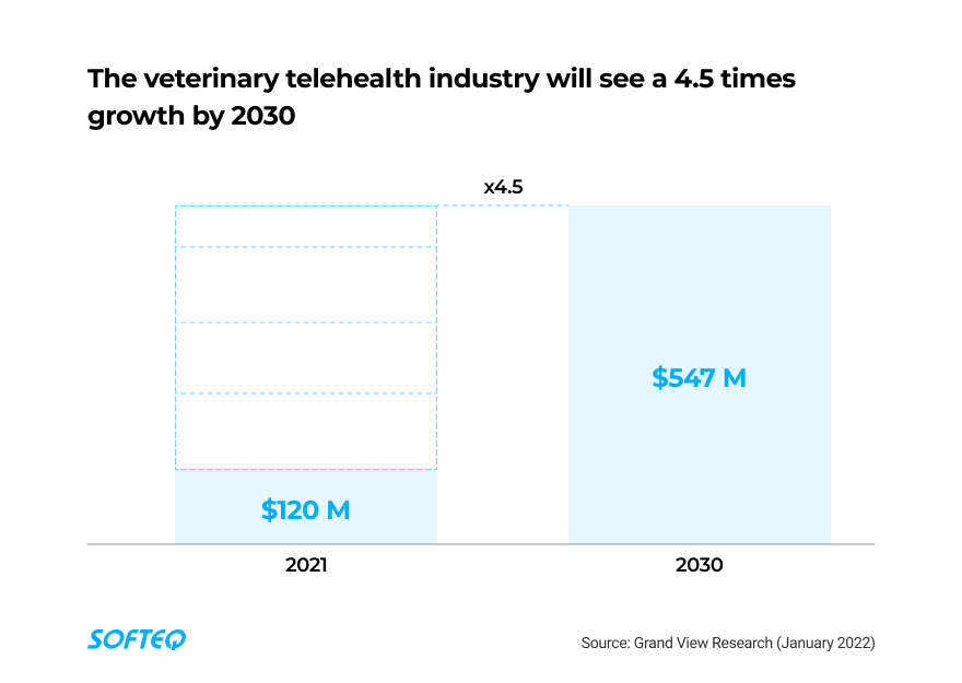 veterinary telehealth industry digital healthcare infographic